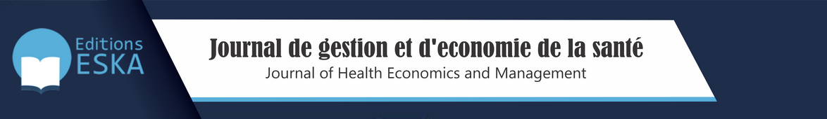 Journal de gestion et d'économie de la santé